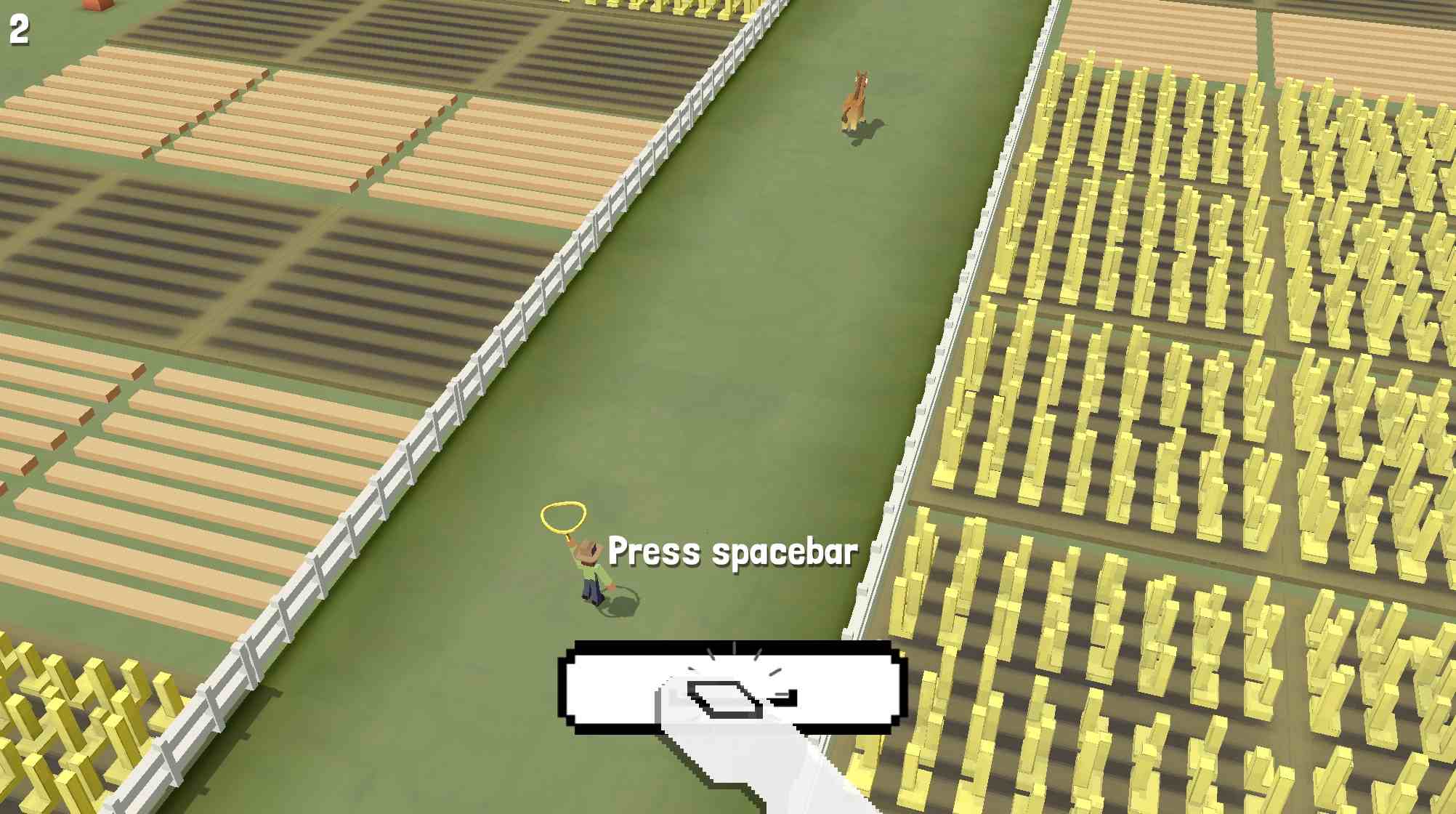 Cowboy Safari gameplay showing wild west adventure with lasso mechanic to capture exotic animals in safari runner game